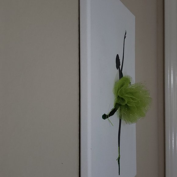 PAINTING Ballet Dancer Ballerina Art Wall Decor on Stretched Canvas HANDMADE - Picture 6 of 8